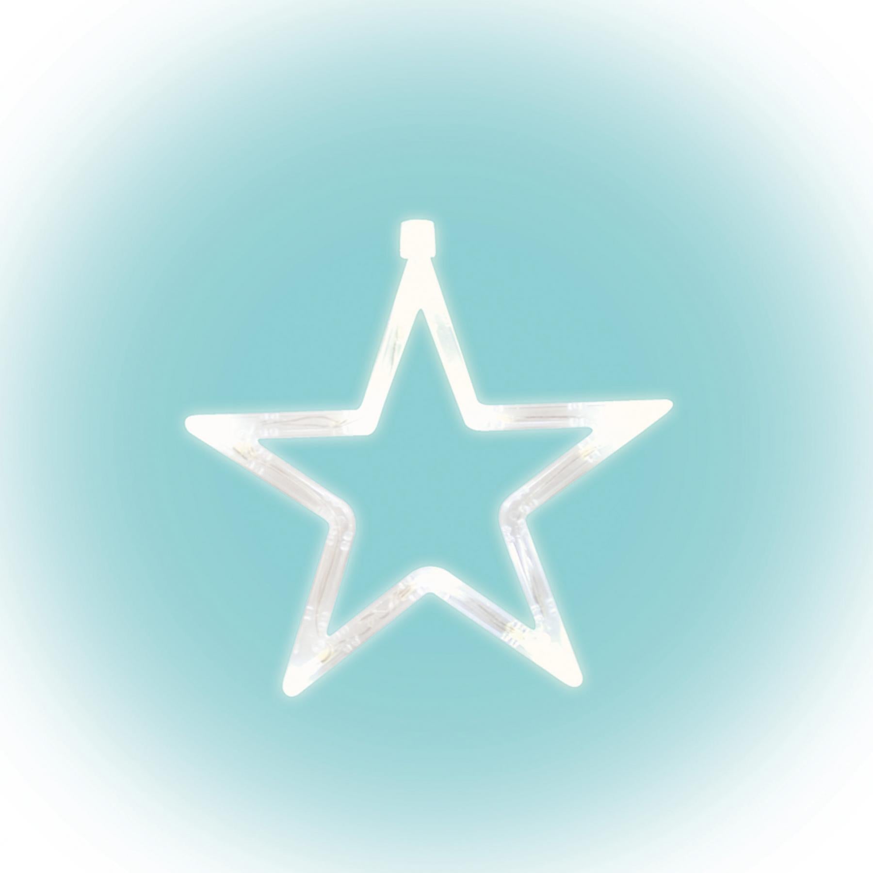 Decor Fereastra LED Alb Cald, 8 LED-uri, pe Baterii, KID411