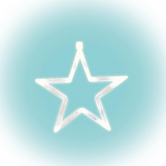 Decor Fereastra LED Alb Cald, 8 LED-uri, pe Baterii, KID411