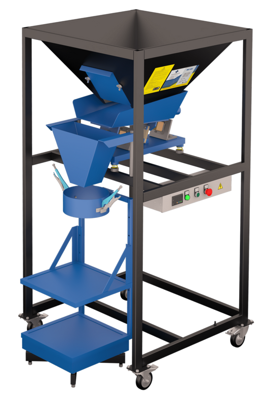 Dozator cu cantar FS-125 profesional, buncar 125 L, 0.15–50 kg, productivitate 1.5 t/h