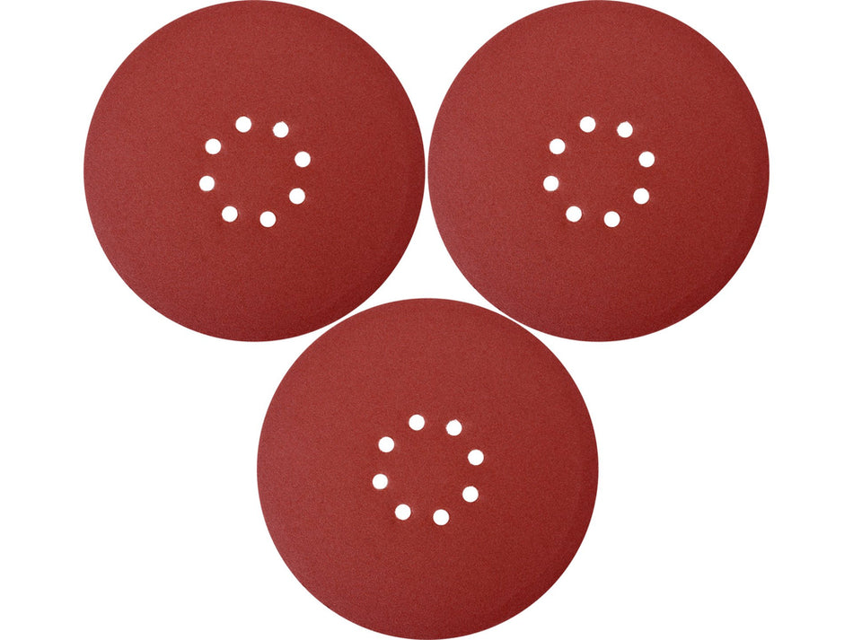 Discuri abrazive pentru slefuitor pereti 225 mm P60, slefuire grosiera, set durabil