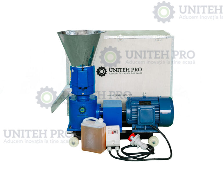 Granulator Furaje ZEP KL-150 cu Motor Inclus, Matrita 4 mm, Capacitate 150 kg/h