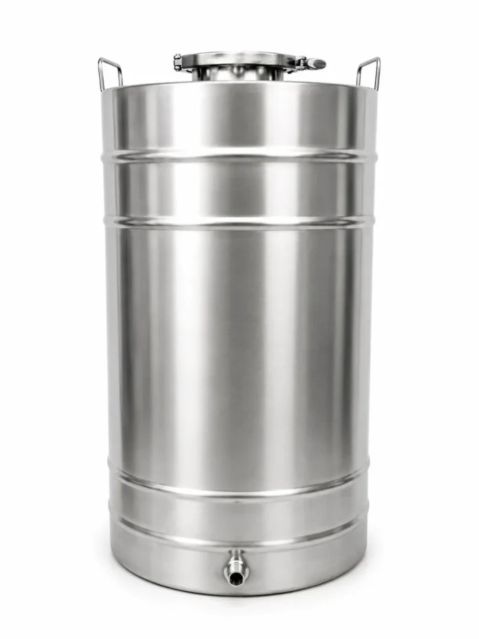 Butoi inox ZEP 105L, AISI 304 Italia, capac clamp si garnitura, cadou robinet inox 1/2