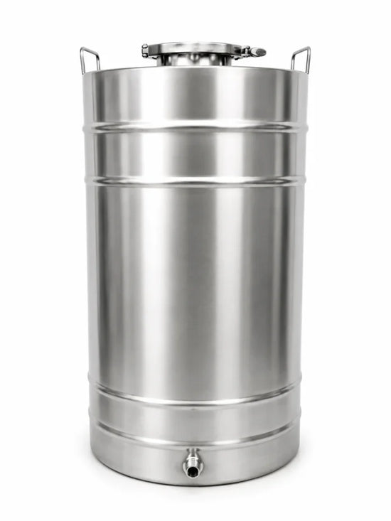 Butoi inox ZEP 105L, AISI 304 Italia, capac clamp si garnitura, cadou robinet inox 1/2