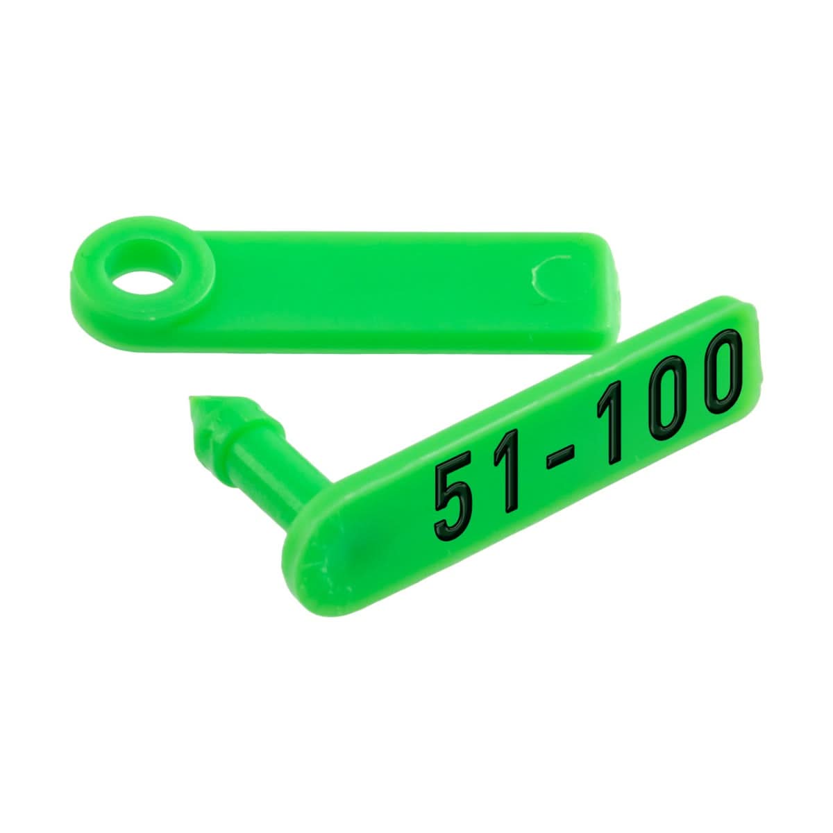 Crotalii pentru miei si iezi Twintag verde 51-100