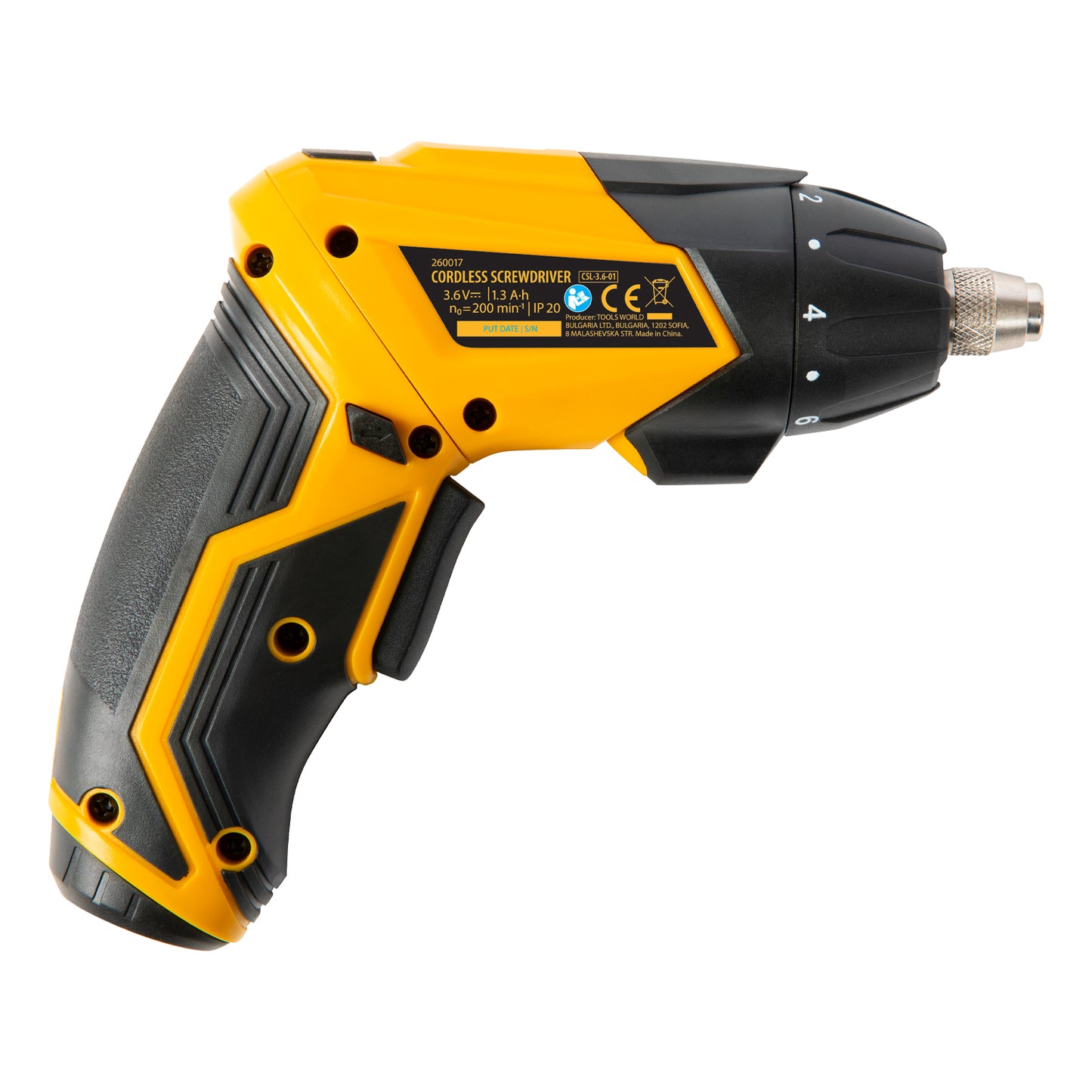 Surubelnita cu acumulator Denzel CSL-3,6-01, Li-Ion 3.6 V, 1.3 Ah, cu accesorii