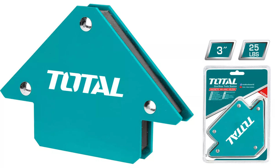 Set coltare magnetice pentru sudura TOTAL, 3", 45°/90°/135°, 25 lb