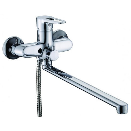Baterie cada dus DIONIS DUB3-402, monocomanda, cartus ceramic 40 mm, montaj pe perete, finisaj lucios