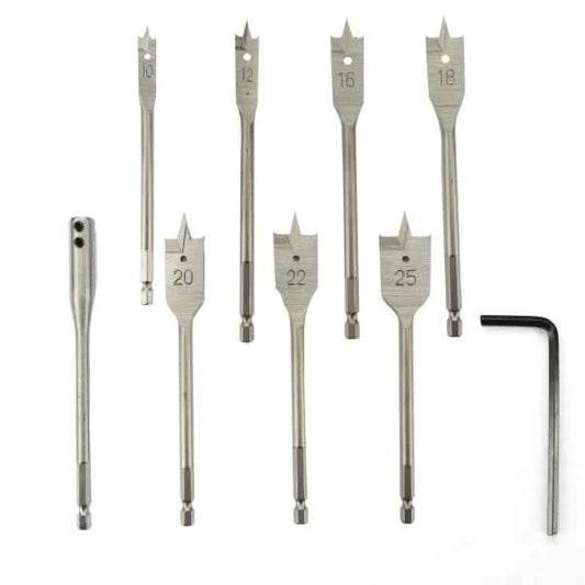 Set burghie plate ROTOR RBP9 9 bucati 10-25mm pentru lemn