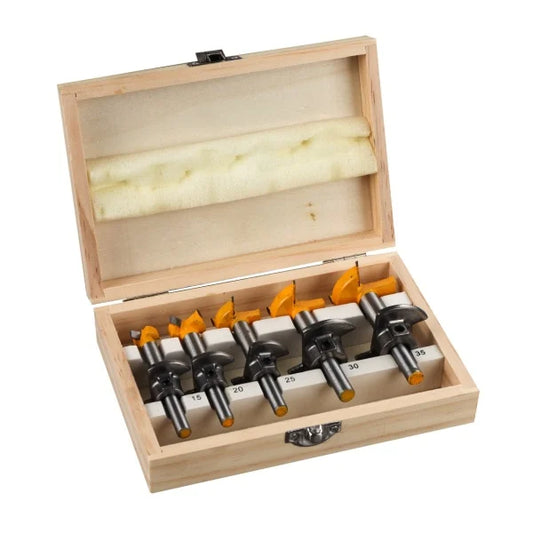 Set Freze Forstner RBF5, 5 Bucăți, 15-35 mm, Oțel și Carbon, ROTOR