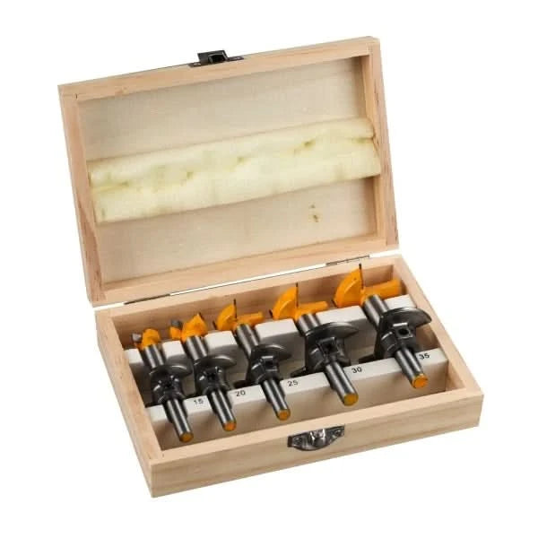 Set Freze Forstner RBF5, 5 Bucăți, 15-35 mm, Oțel și Carbon, ROTOR