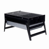 Gratar pe carbuni KLUGMEISTER KYCG02-B, material otel, inaltime gatire 24 cm, dimensini 43.5x29x24 cm