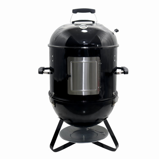 Afumatoare cu gratar pe carbuni KLUGMEISTER KY8560LD, material otel, diametru gratar 44 cm, dimensini 62x49x96 cm