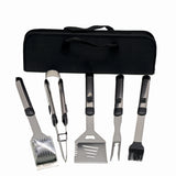 Set ustensile pentru gratar 5 piese KLUGMEISTER KY008, geanta inclusa, furculita + spatula + cleste + doua perii