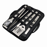 Set ustensile pentru gratar 5 piese KLUGMEISTER KY008, geanta inclusa, furculita + spatula + cleste + doua perii