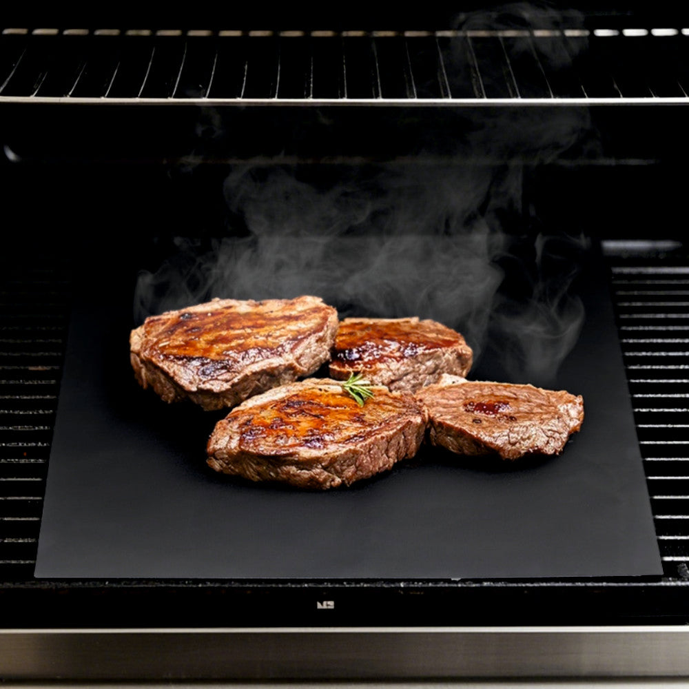 Folie antiaderenta pentru gratar KLUGMEISTER KY30, fibra de sticla cu teflon, 40x33 cm, reutilizabila