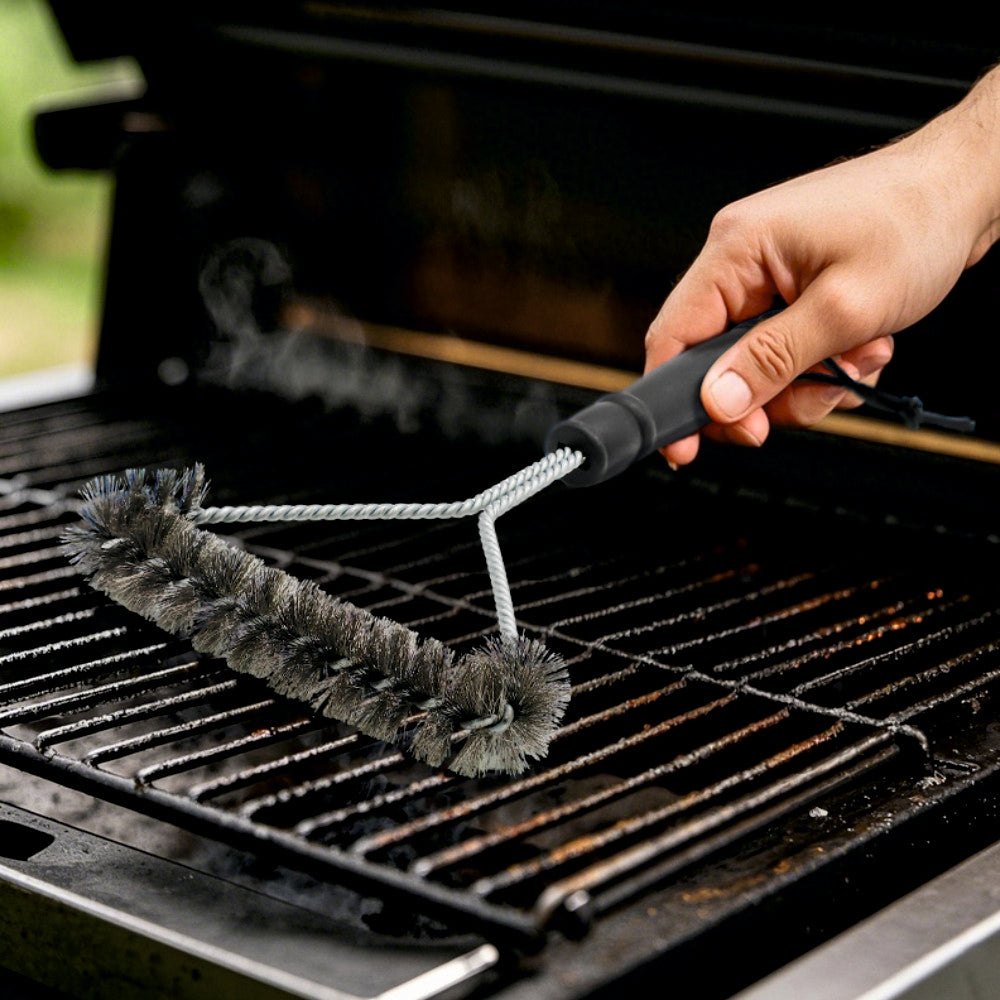 Perie pentru curatat gratarul KLUGMEISTER KY1305, cu peri metalici