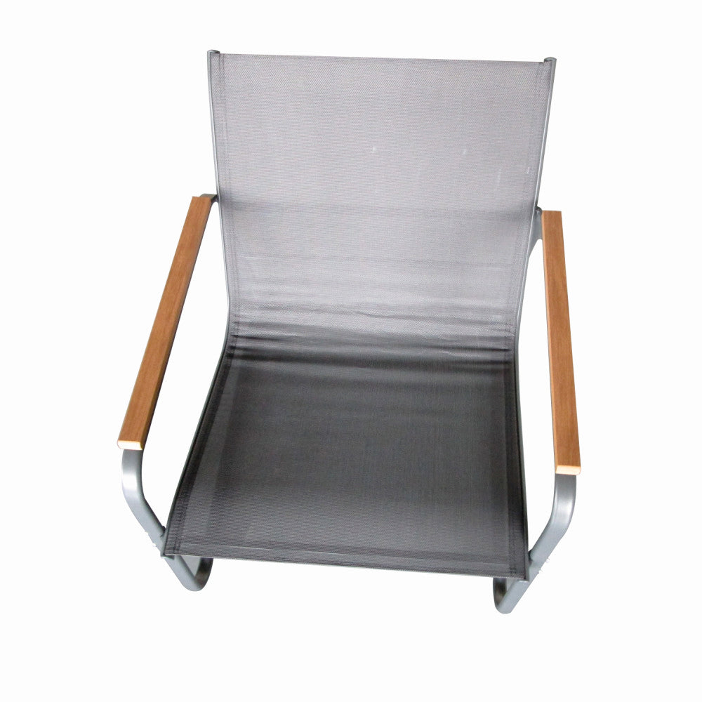 Set mobilier terasa/gradina KLUGMEISTER KJF5226, doua fotolii + canapea + masuta sticla, culoare neagra