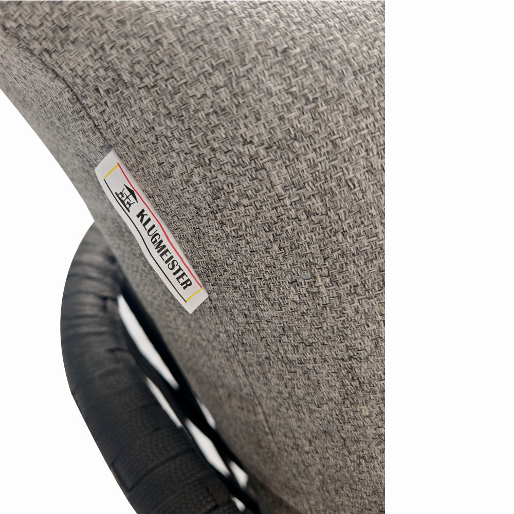 Set mobilier terasa/gradina KLUGMEISTER KJFT3407, 4 piese cu cadru de aluminiu, perne incluse, culoare gri