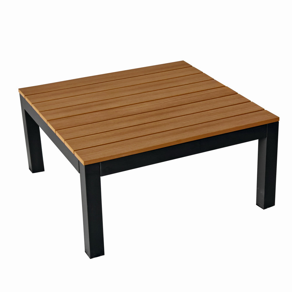 Set mobilier terasa/gradina premium din aluminiu si polywood KLUGMEISTER KJF4313, 4 piese (perne incluse), culoare gri