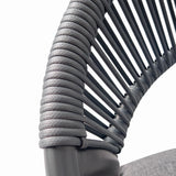 Set mobilier tarasa/gradina KLUGMEISTER KJF11196, doua scaune + masa, cu perne incluse, culoare gri