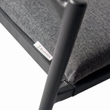 Set mobilier tarasa/gradina KLUGMEISTER KJF11196, doua scaune + masa, cu perne incluse, culoare gri