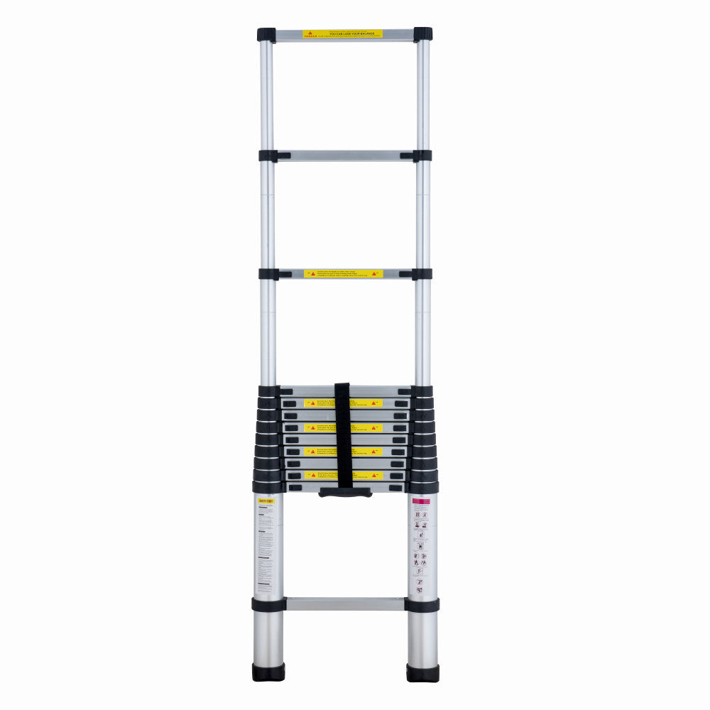 Scara telescopica din aluminiu ZEP TOOLS JL-101-3.8, 13 trepte, 3.8 metri, greutate maxima 150 kg