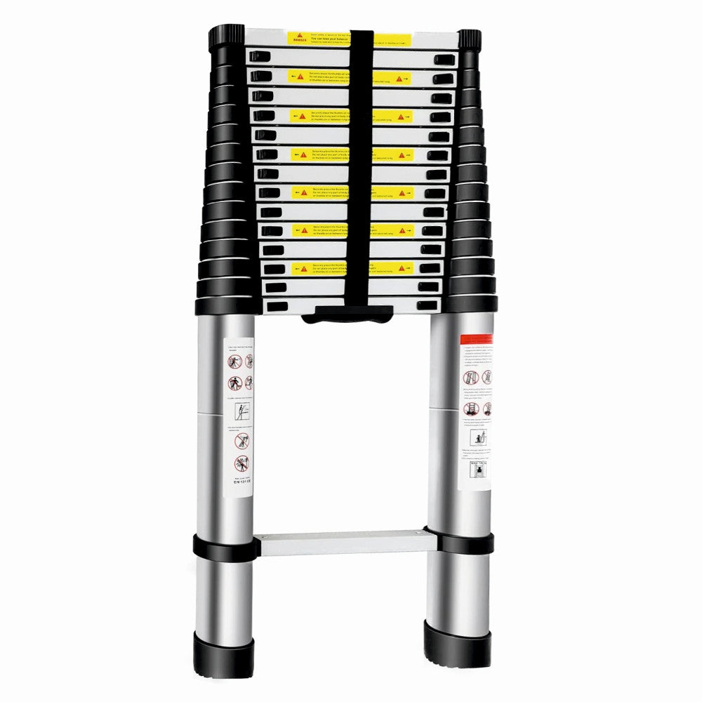 Scara telescopica din aluminiu ZEP TOOLS JL-101-6.2, 16 trepte, 6.2 metri, greutate maxima 150 kg