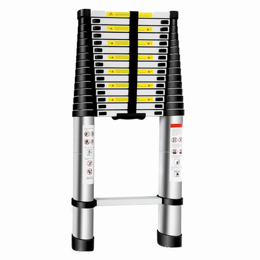 Scara telescopica din aluminiu ZEP TOOLS JL-101-6.2, 16 trepte, 6.2 metri, greutate maxima 150 kg