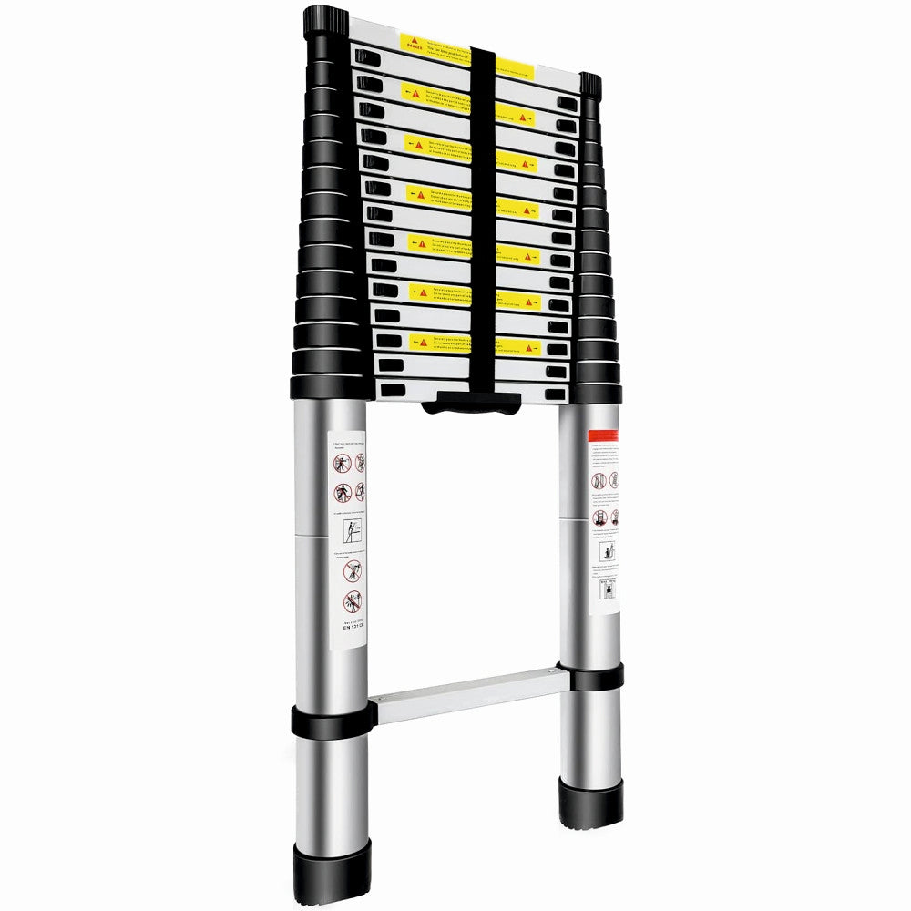 Scara telescopica din aluminiu ZEP TOOLS JL-101-6.2, 16 trepte, 6.2 metri, greutate maxima 150 kg