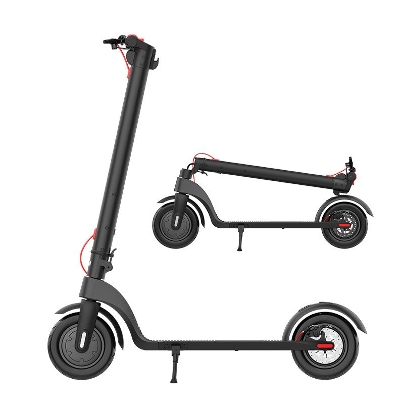 Trotineta electrica Kixin X7, motor 350W, baterie 36V 5Ah, autonomie 20 km, viteza 25 km/h, roti 10 inch, sarcina 100 kg