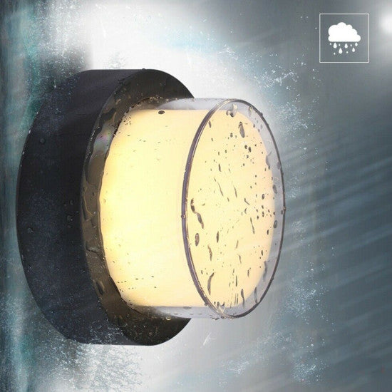 Aplica LED exterior, 12W, 1080 lm, Ø160x100 mm