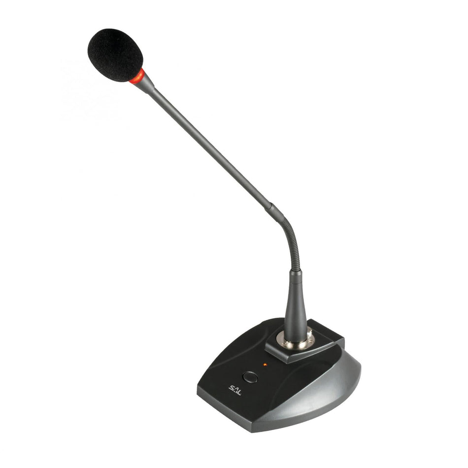 Microfon de masa profesional cu condensator electret, LED, XLR, 5m cablu, cardioid, alimentare duala