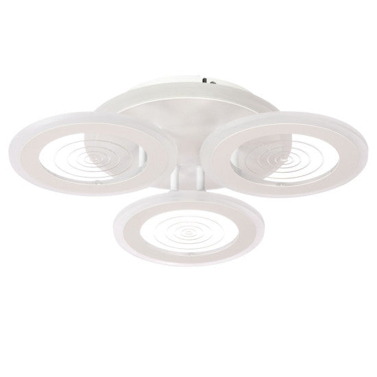 Lustra LED Cercuri 70W, 3 Brate, 470x85 mm, 3 Culori, IR