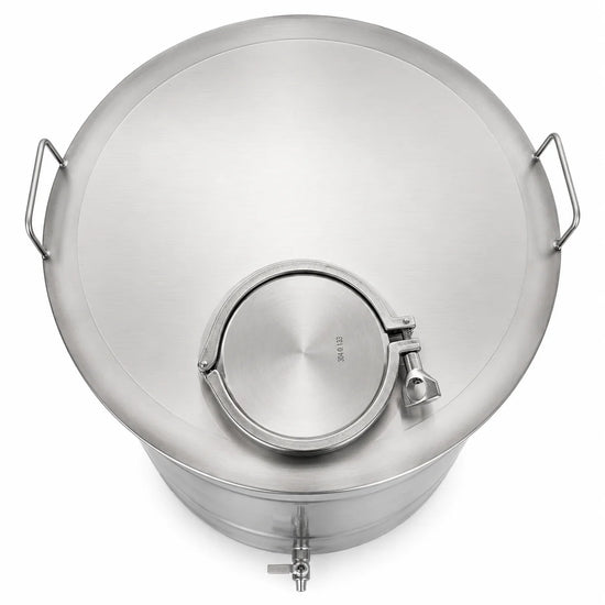 Butoi INOX 150L, AISI 304, capac clamp, robinet INOX