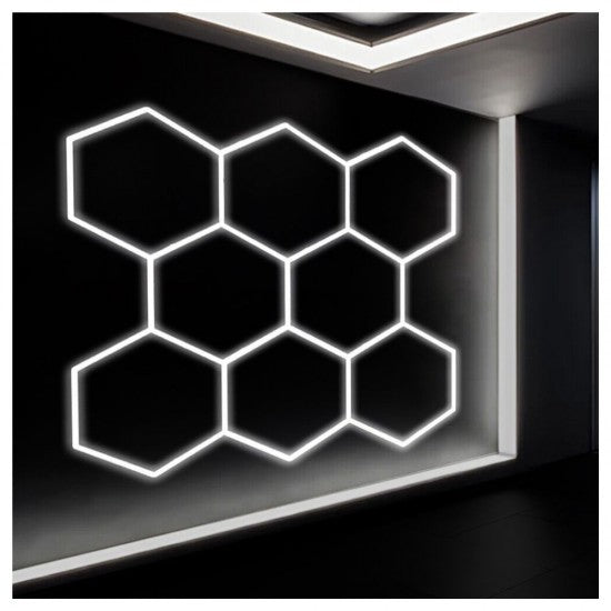 Set 8 Hexagoane LED Honeycomb T5, 280W, 568mm, IP20