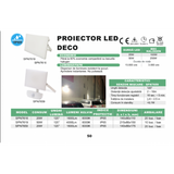 Proiector SMD Deco cu Senzor de Miscare, 20W, 6000K, IP65