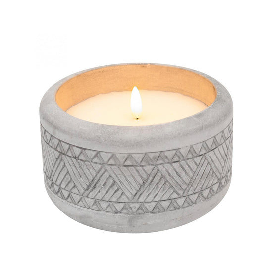 Candela din Piatra cu LED Intermitent Alb Cald Ø14 x 8.5 cm, Timer 6H ON/18H OFF, Alimentare 3xAA – CDL 14