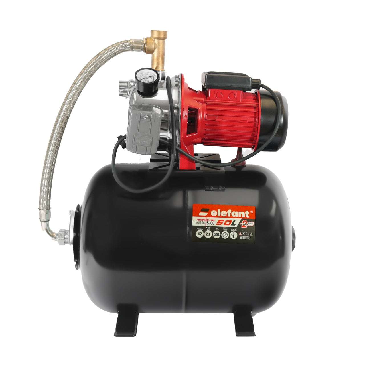 Hidrofor Elefant AUTOJS100, 550W, 50L Vas Expansiune, 42m Înălțime Maximă, 35L/min Debit