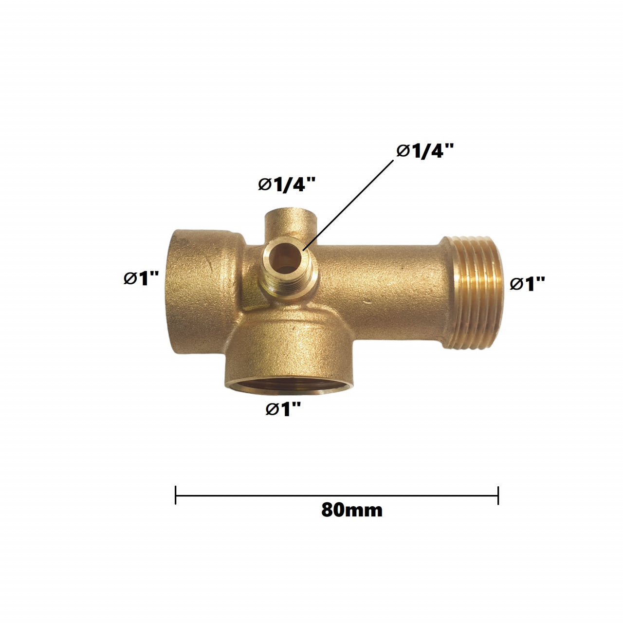 Teu de lagatura din alama cu 5 cai 8cm 170g, Elefant