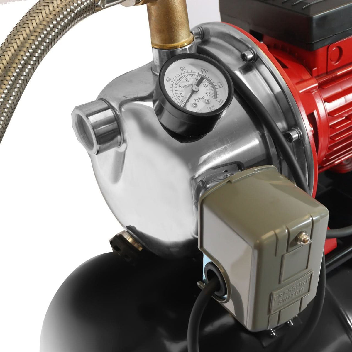 Hidrofor Elefant AUTOJS100 550W, debit 35L/min, 42m refulare, aspiratie 8m, rezervor 50L, inox, 2850rpm
