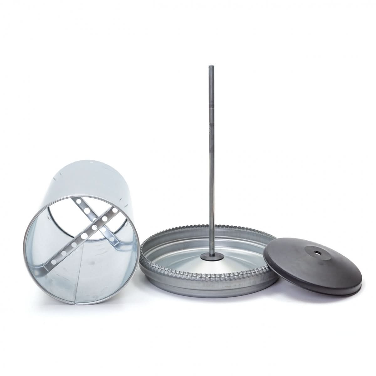 Hranitoare metal galvanizat 22 litri pentru pasari adulte