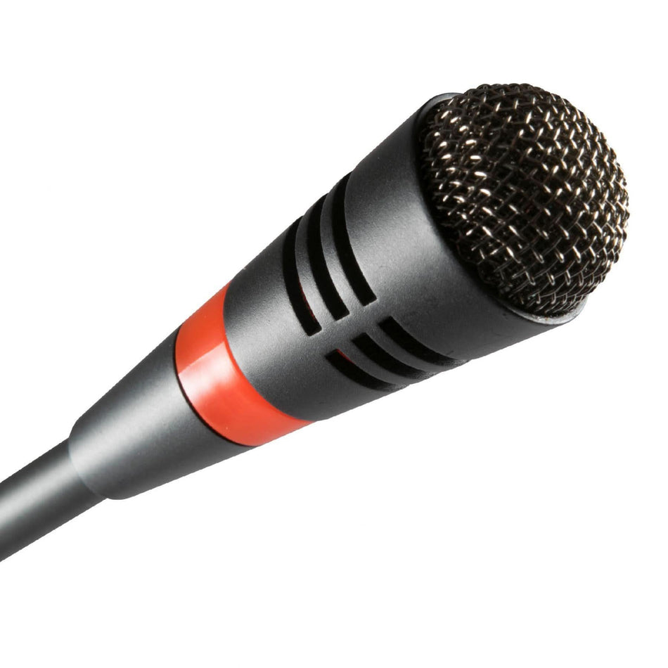 Microfon de masa profesional cu condensator electret, LED, XLR, 5m cablu, cardioid, alimentare duala