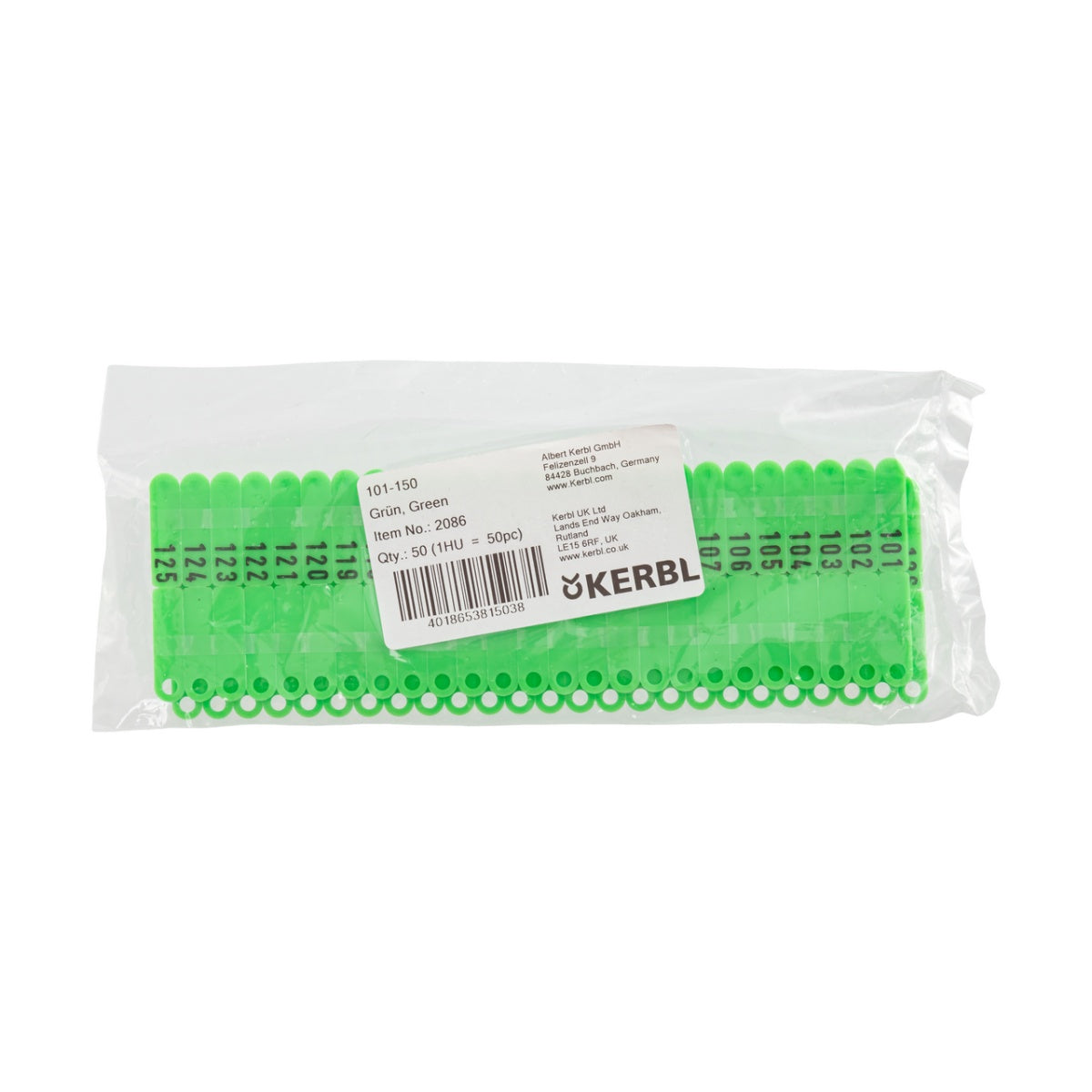 Crotalii pentru miei si iezi Twintag verde 101-150