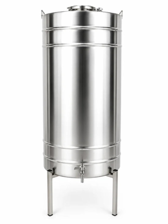 Butoi INOX 150L, AISI 304, capac clamp, robinet INOX