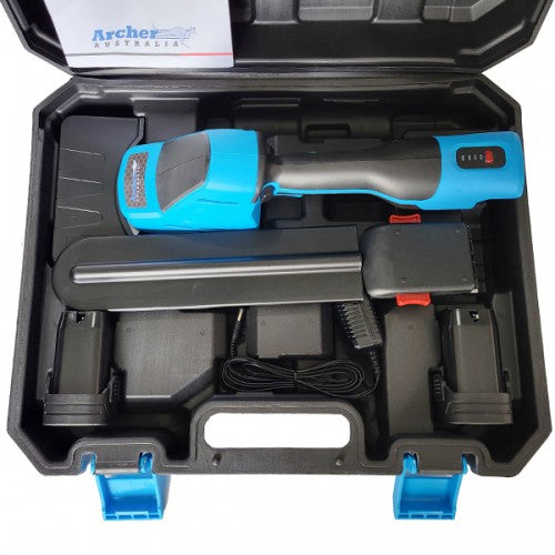 Foarfeca electrica pentru gard viu Archer A3758E, 14.4V, 200 mm, 2 lame, 2 baterii, valiza transport