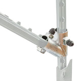 Set inceput gard T-post 2 conectori 6 suruburi 6 piulite 4 capace plastic