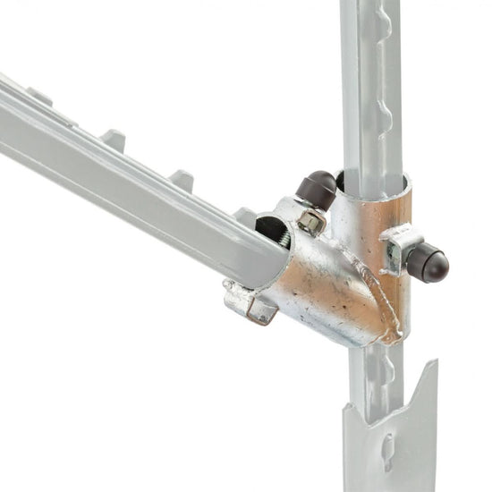 Set inceput gard T-post 2 conectori 6 suruburi 6 piulite 4 capace plastic
