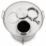 Butoi INOX 150L, AISI 304, capac clamp, robinet INOX
