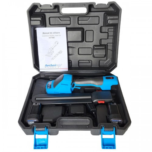 Foarfeca electrica pentru gard viu Archer A3758E, 14.4V, 200 mm, 2 lame, 2 baterii, valiza transport