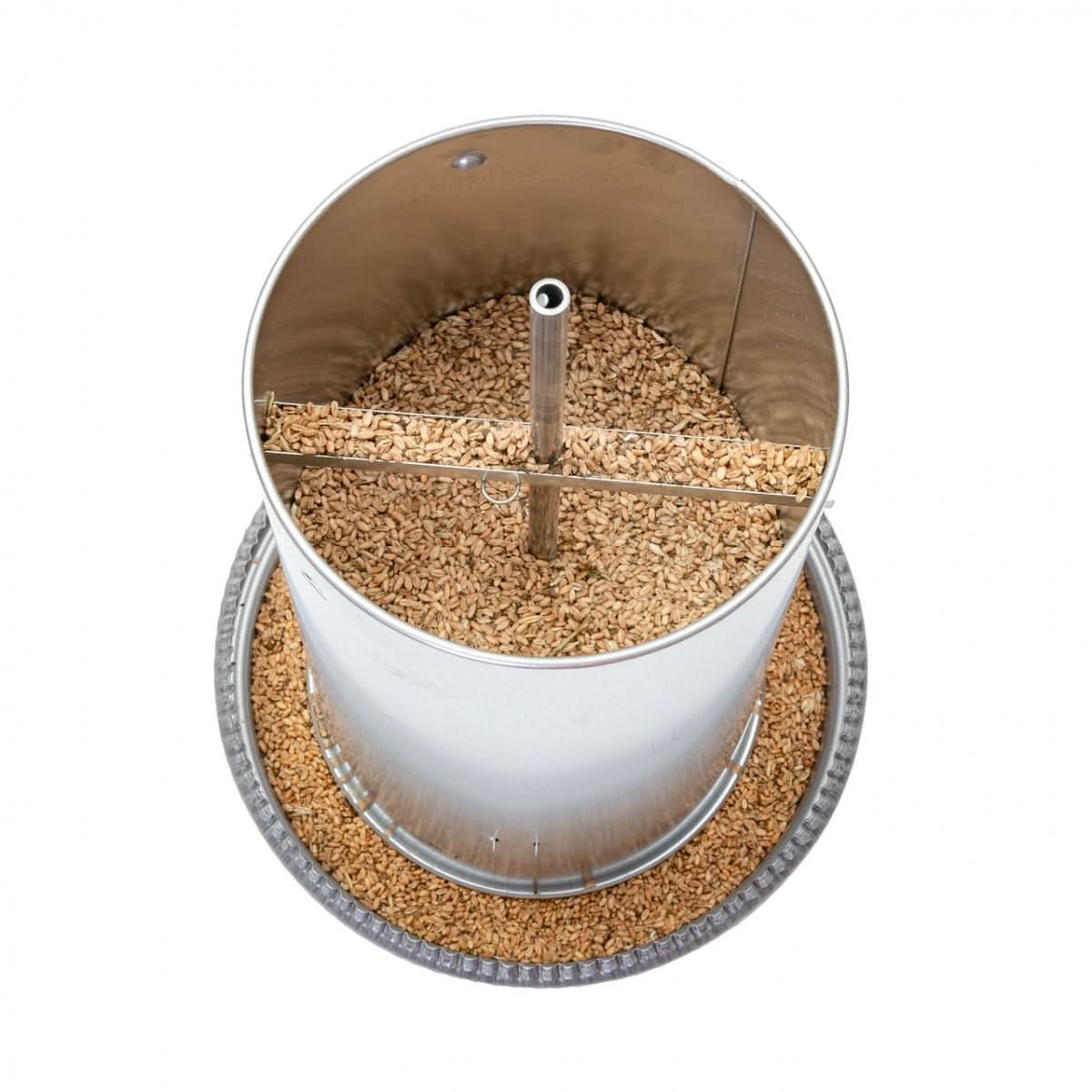 Hranitoare metal galvanizat 22 litri pentru pasari adulte